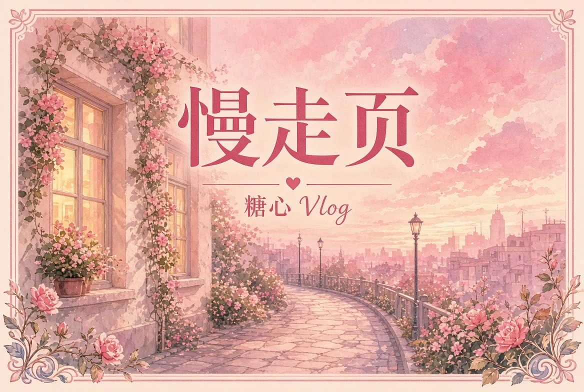 糖心Vlog慢走页的生活观察